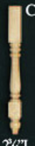 Dollhouse Miniature Spindles, 2-3/16 In Long, 4/Pk Dollhouse Miniature Spindles, 2-3/16 In Long, 4/Pk